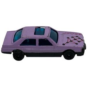 Diecast Purple "LUCKY" Molecular Design Toy Car